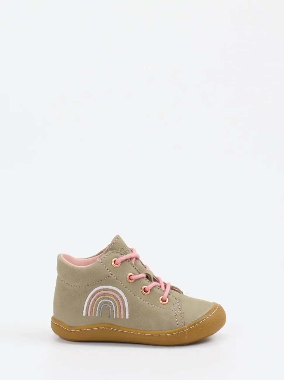 Ricosta – Lauflernschuh aus Nubukleder khakibeige