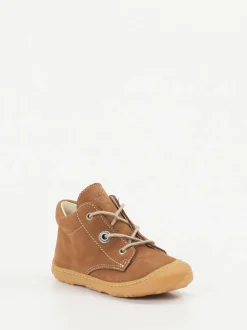 Ricosta – Lauflernschuhe aus Nubukleder Cognacbraun
