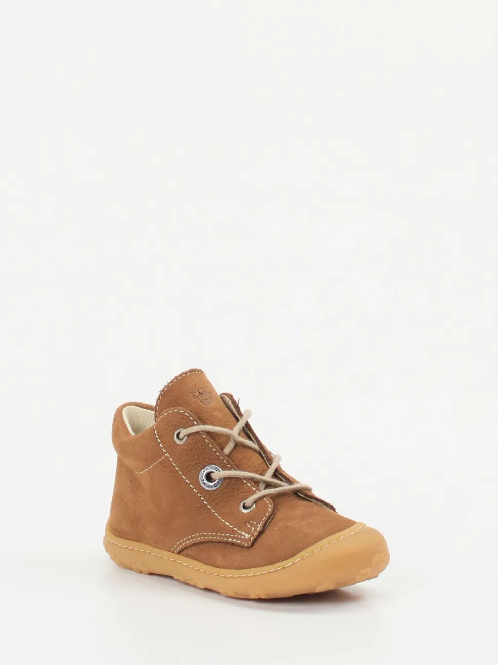 Ricosta – Lauflernschuhe aus Nubukleder Cognacbraun