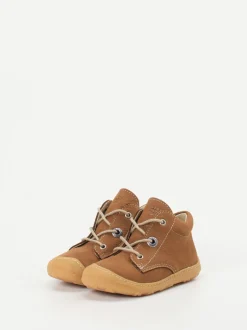 Ricosta – Lauflernschuhe aus Nubukleder Cognacbraun