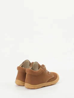 Ricosta – Lauflernschuhe aus Nubukleder Cognacbraun
