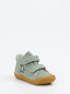 Ricosta – Lauflernschuhe aus Nubukleder salbeigrün