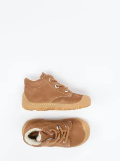 Ricosta – Lauflernschuhe aus Nubukleder cognacbraun