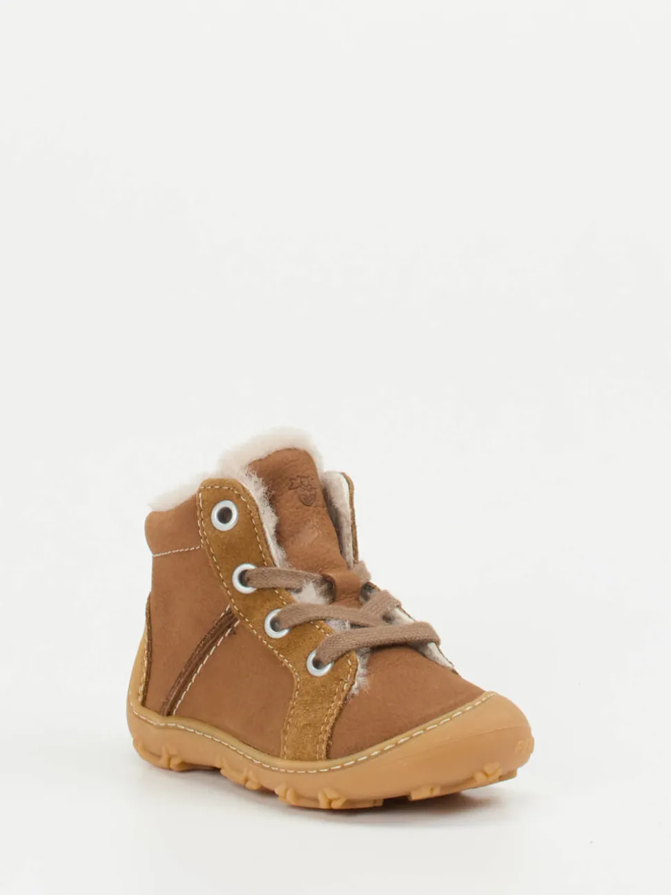 Ricosta – Lauflernschuhe aus Nubukleder cognacbraun