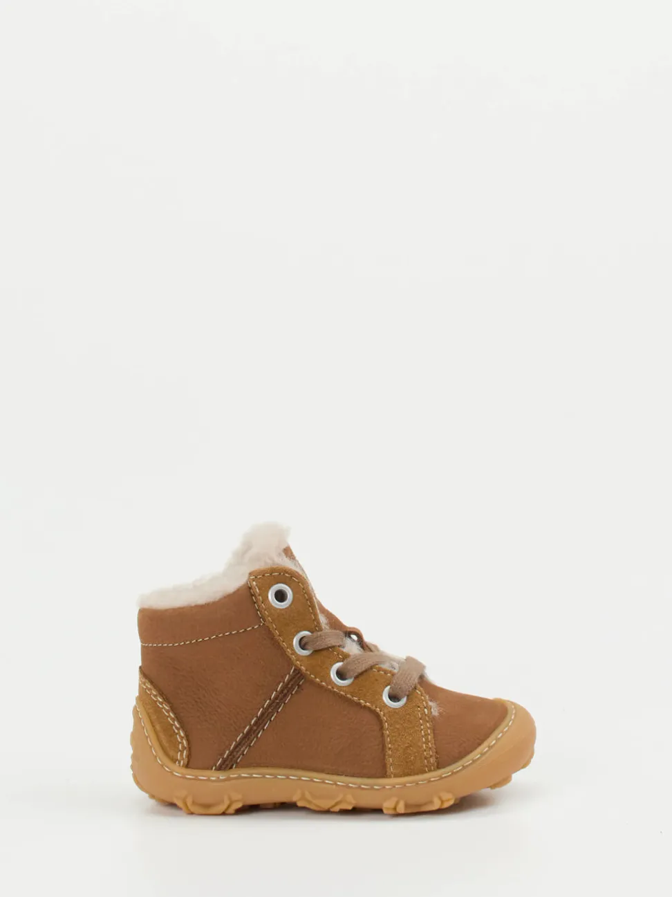 Ricosta – Lauflernschuhe aus Nubukleder cognacbraun