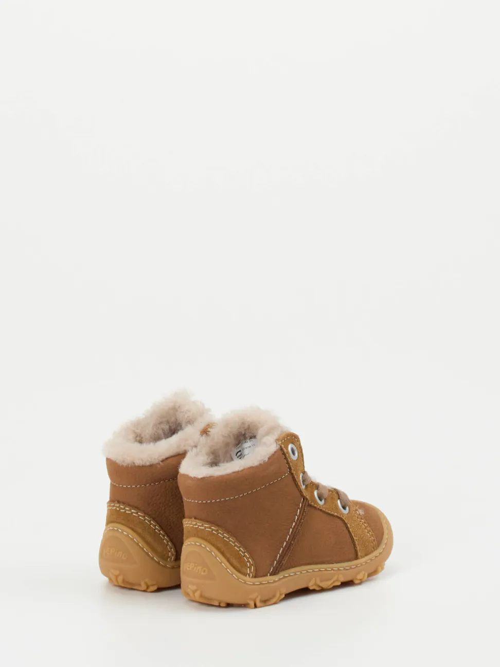 Ricosta – Lauflernschuhe aus Nubukleder cognacbraun