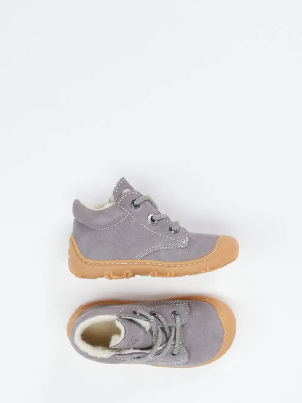 Ricosta – Lauflernschuhe aus Nubukleder grau