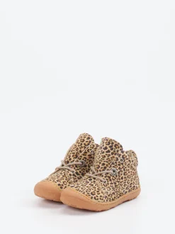 Ricosta – Lauflernschuhe aus geprägtem Leder braun