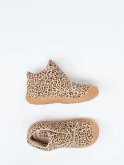 Ricosta – Lauflernschuhe aus geprägtem Leder braun