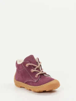 Ricosta – Lauflernschuhe aus Nubukleder beerenrot