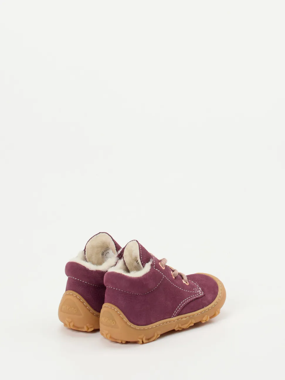 Ricosta – Lauflernschuhe aus Nubukleder beerenrot