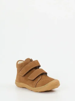 Ricosta – Lauflernschuhe aus Nubukleder cognacbraun