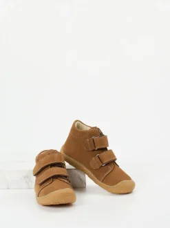 Ricosta – Lauflernschuhe aus Nubukleder cognacbraun