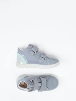 Ricosta – Lauflernschuhe aus Veloursleder grau