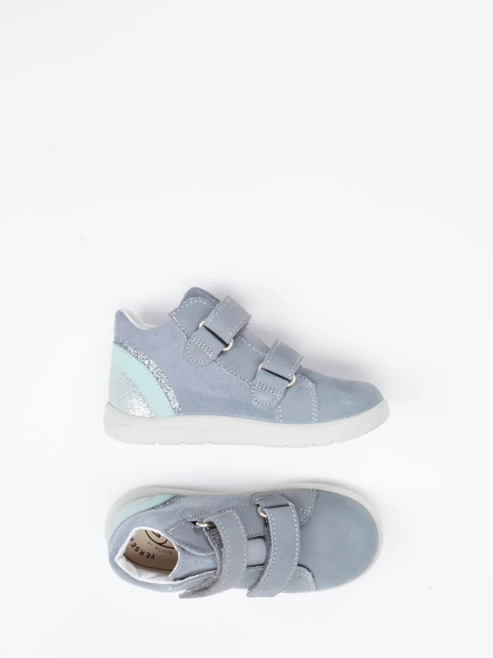 Ricosta – Lauflernschuhe aus Veloursleder grau
