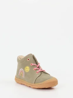 Ricosta – Lauflernschuhe aus Nubukleder olivgrün
