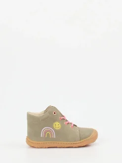 Ricosta – Lauflernschuhe aus Nubukleder olivgrün