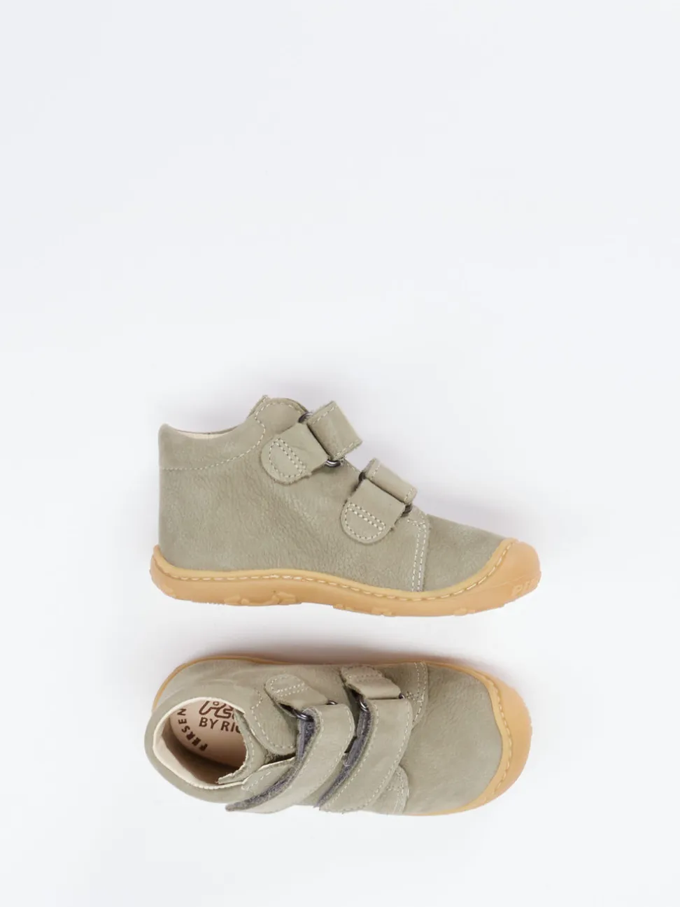 Ricosta – Lauflernschuhe aus Nubukleder Salbeigrün