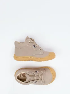 Ricosta – Lauflernschuhe aus Nubukleder beigegrau