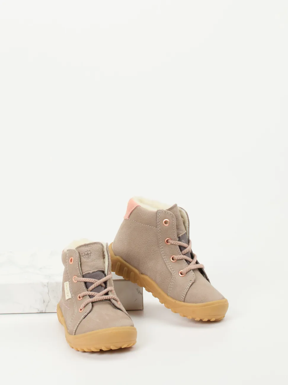 Ricosta – Lauflernstiefeletten aus Nubukleder taupe