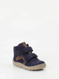 Ricosta – Mid-Cut Klettboots aus Veloursleder Dunkelblau
