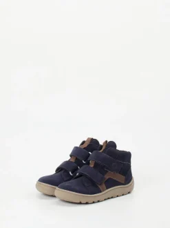 Ricosta – Mid-Cut Klettboots aus Veloursleder Dunkelblau