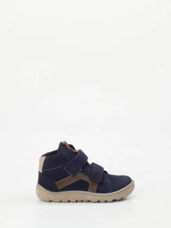 Ricosta – Mid-Cut Klettboots aus Veloursleder Dunkelblau