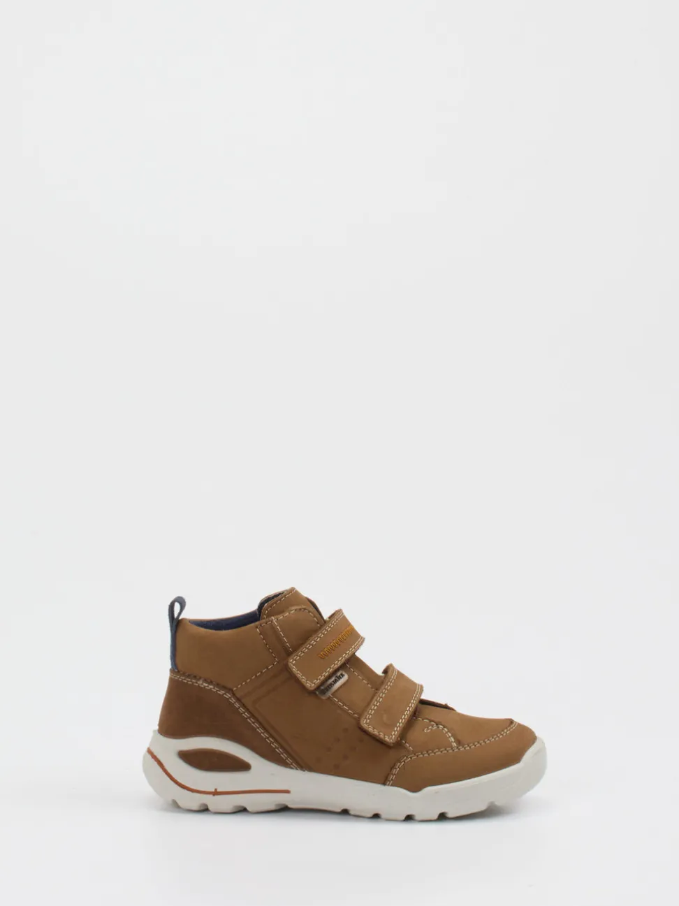Ricosta – Mid-Cut Sneaker aus Nubukleder cognacbraun