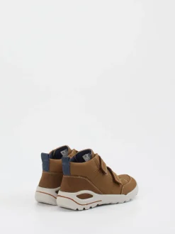 Ricosta – Mid-Cut Sneaker aus Nubukleder cognacbraun
