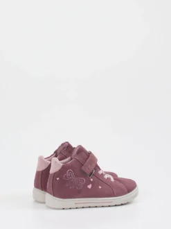 Ricosta – Mid-Cut Sneaker aus Veloursleder Altrosa