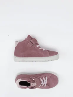 Ricosta – Mid-Cut Sneaker aus Veloursleder Altrosa