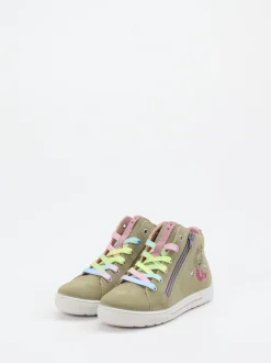 Ricosta – Mid-Top-Sneaker aus Veloursleder Olivgrün