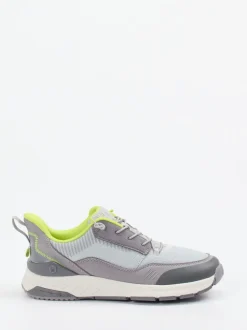 Ricosta – Sneaker aus Veloursleder und Mesh grau