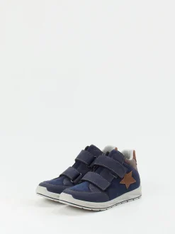 Ricosta – Sneaker Mid-Cut aus Veloursleder Dunkelblau