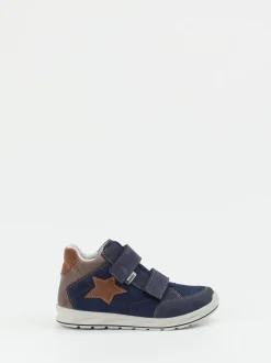 Ricosta – Sneaker Mid-Cut aus Veloursleder Dunkelblau