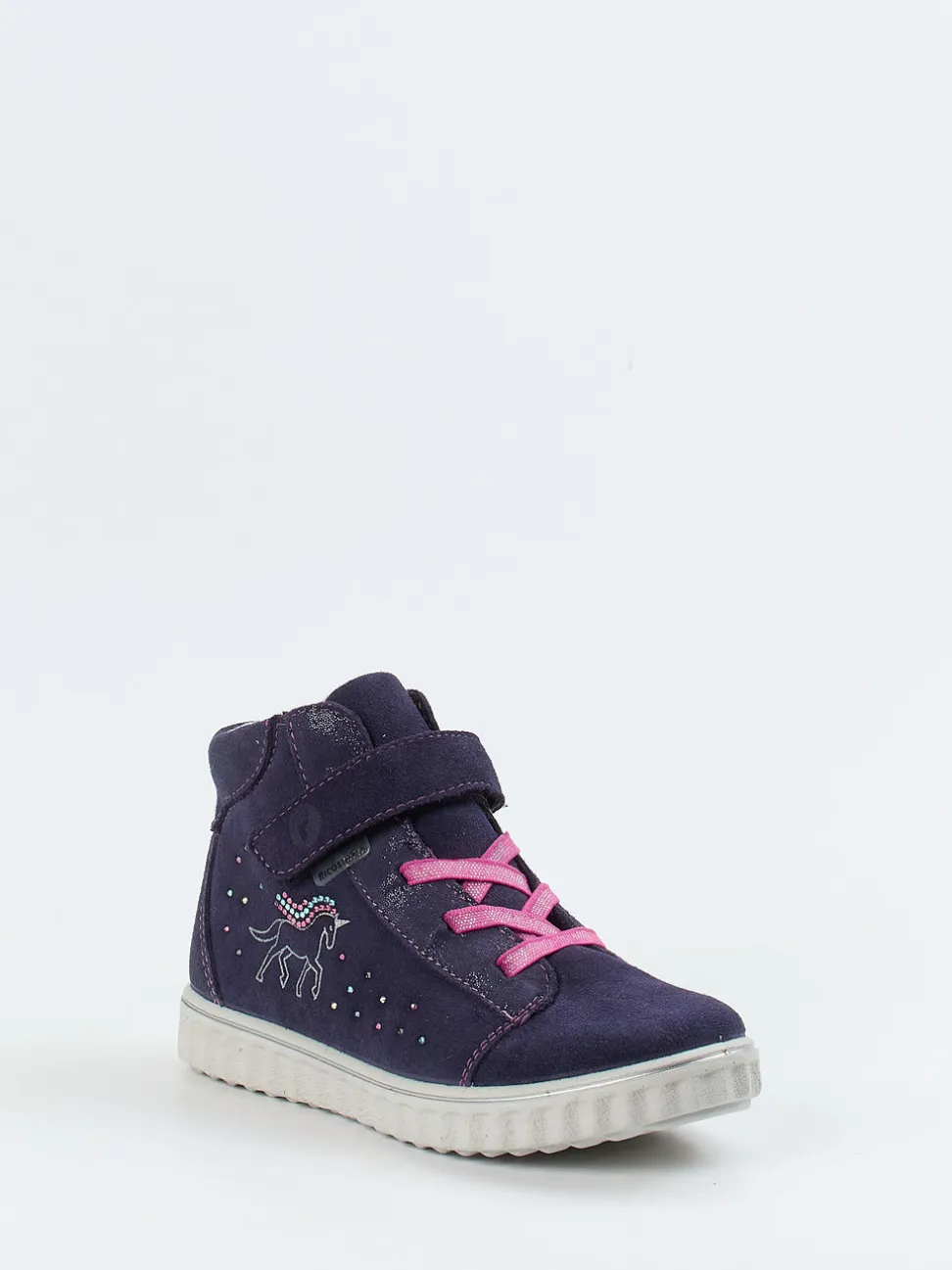 Ricosta – Sneaker Mid-Cut aus Veloursleder Dunkelviolett