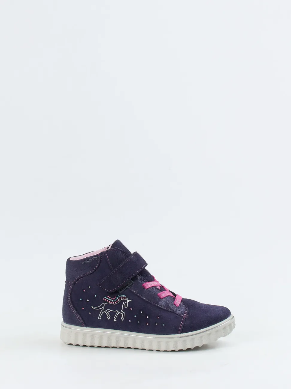 Ricosta – Sneaker Mid-Cut aus Veloursleder Dunkelviolett