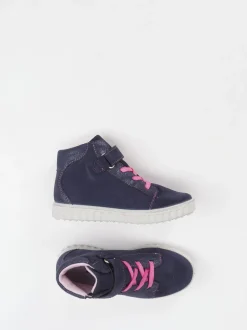 Ricosta – Sneaker Mid-Cut aus Veloursleder Dunkelviolett