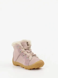 Ricosta – Stiefeletten aus Nubukleder in Rosa