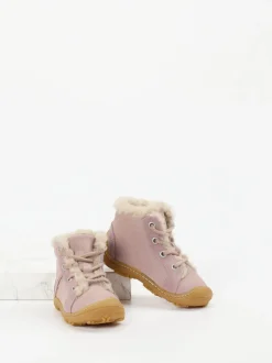 Ricosta – Stiefeletten aus Nubukleder in Rosa