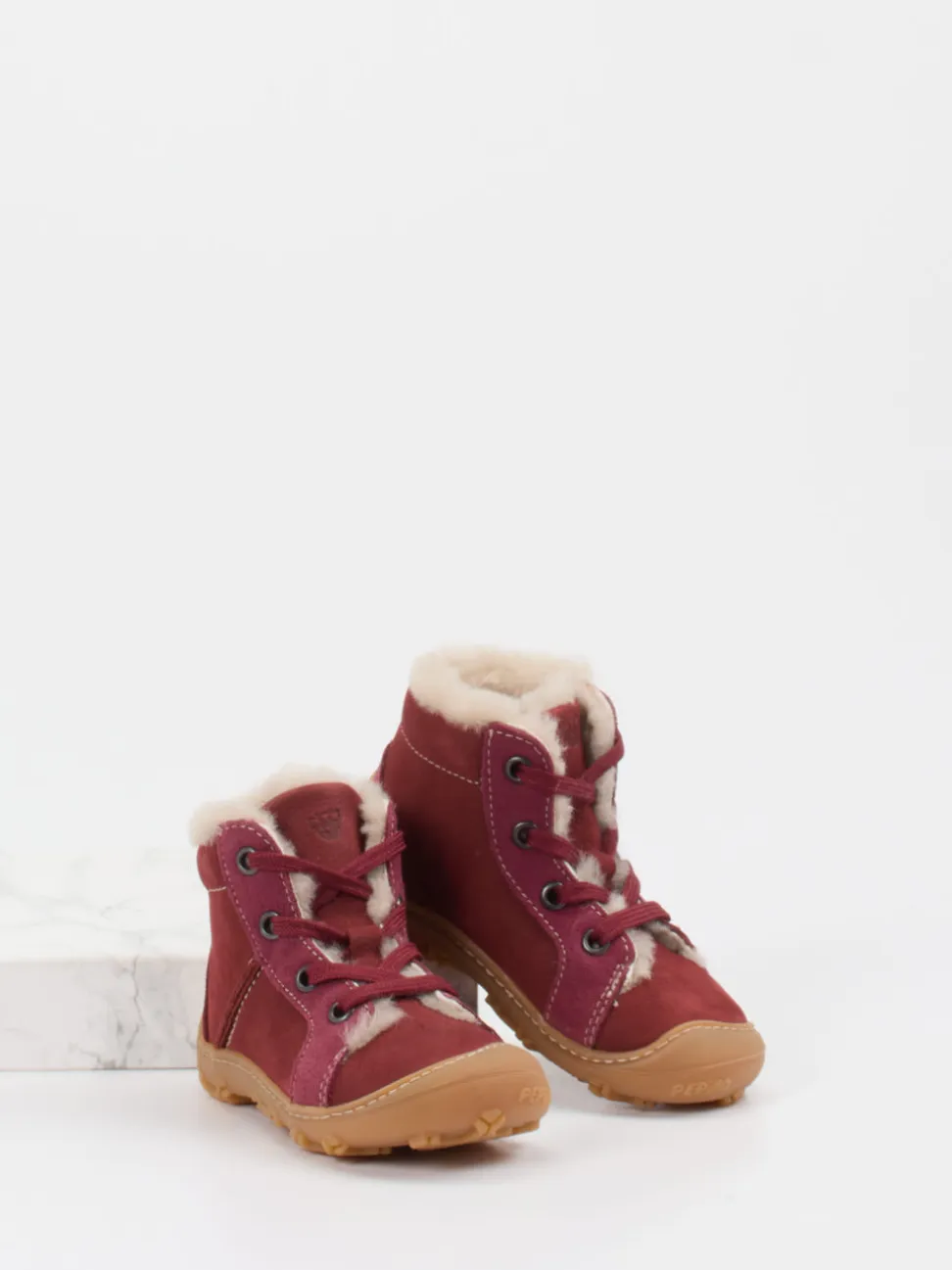 Ricosta – Stiefeletten aus Nubukleder Bordeauxrot