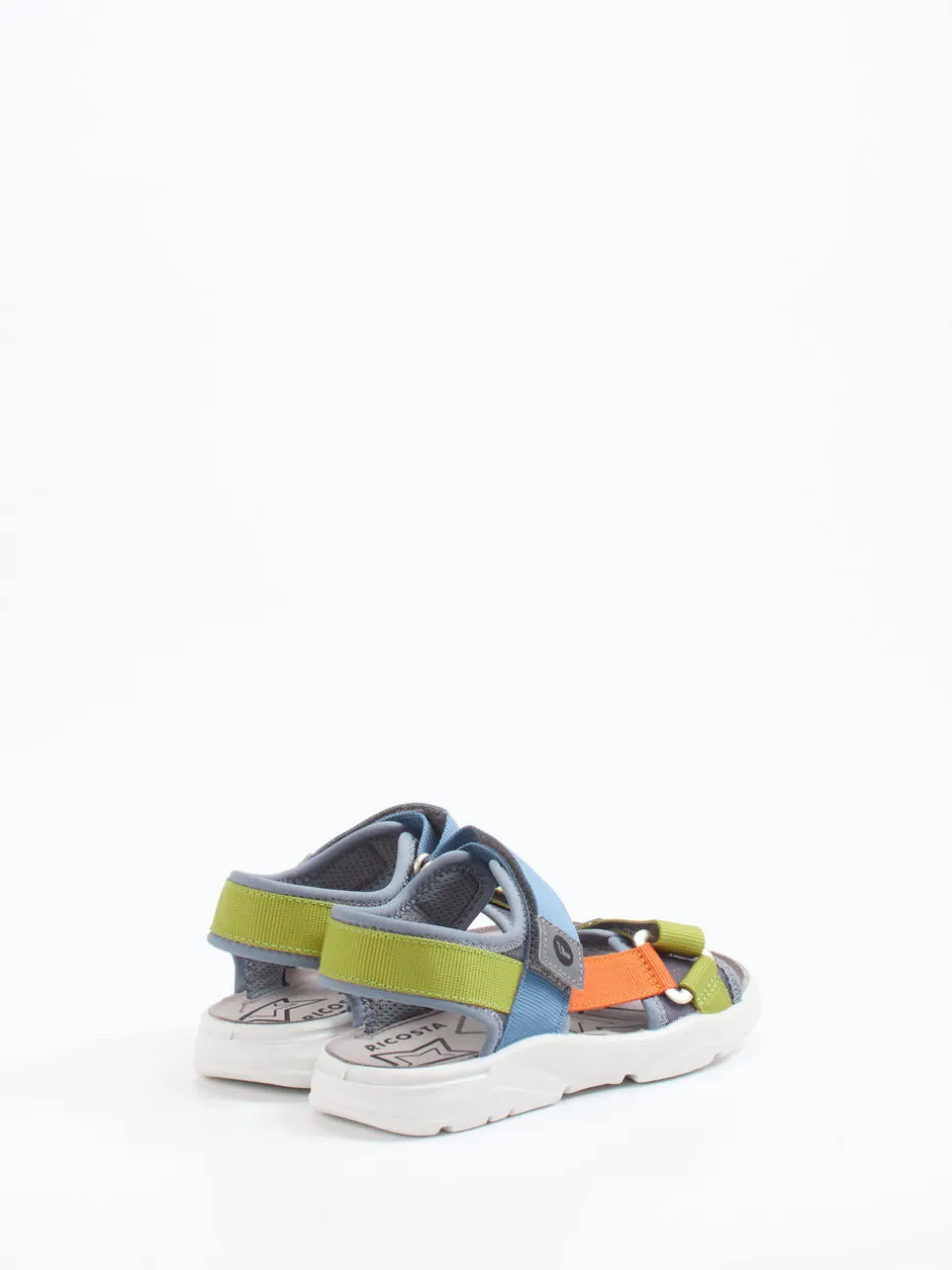 Ricosta – Trekking-Sandale aus Textil grau bunt