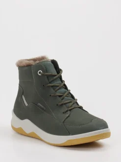 Ricosta – Winter-Stiefeletten aus Leder Olivgrün