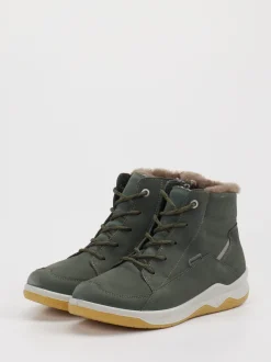 Ricosta – Winter-Stiefeletten aus Leder Olivgrün