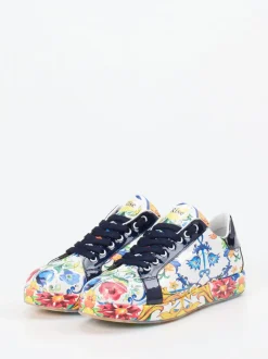 Rise – Sneaker aus geprägtem Leder mit Barockprint