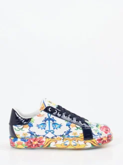Rise – Sneaker aus geprägtem Leder mit Barockprint