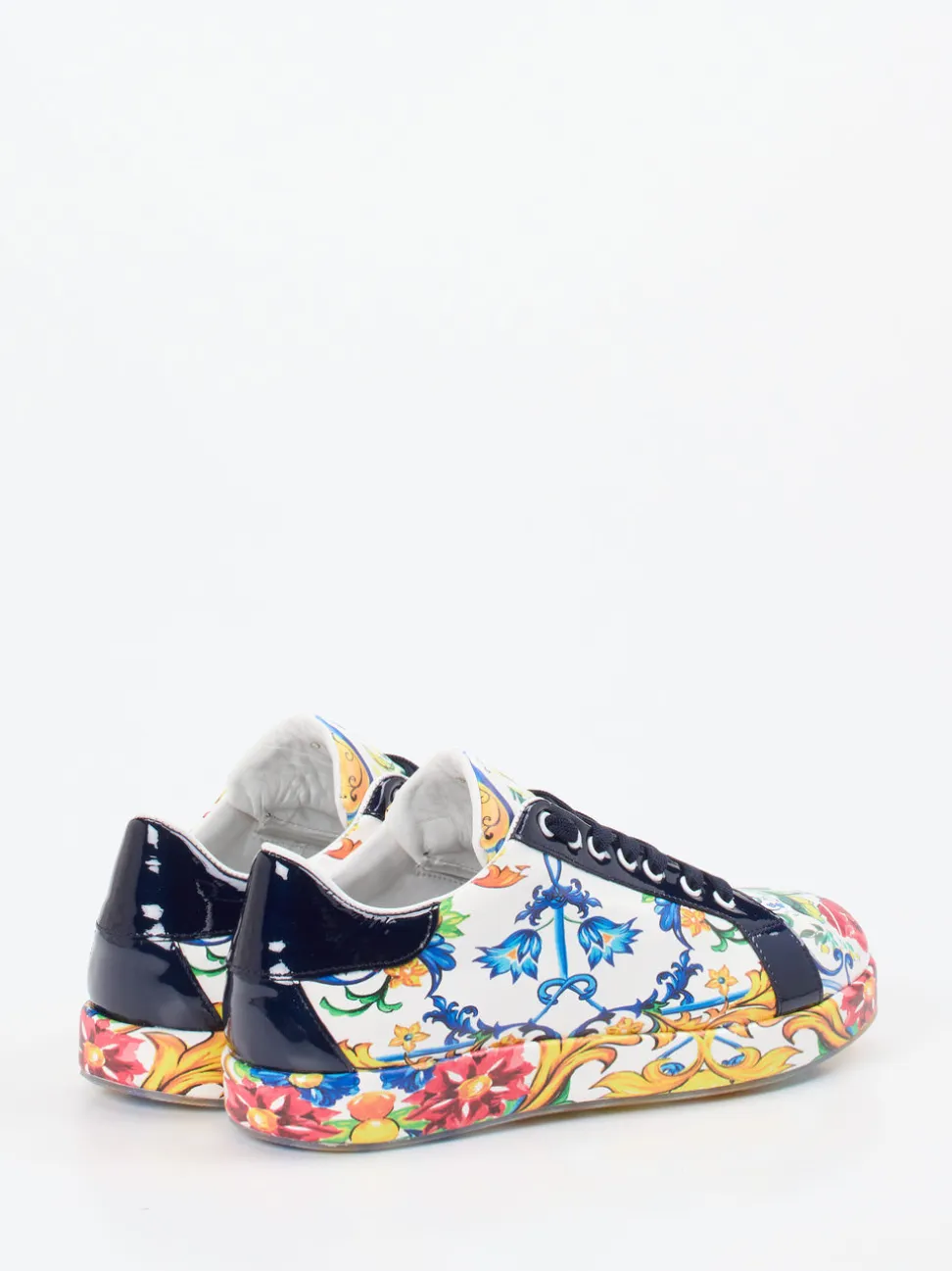 Rise – Sneaker aus geprägtem Leder mit Barockprint