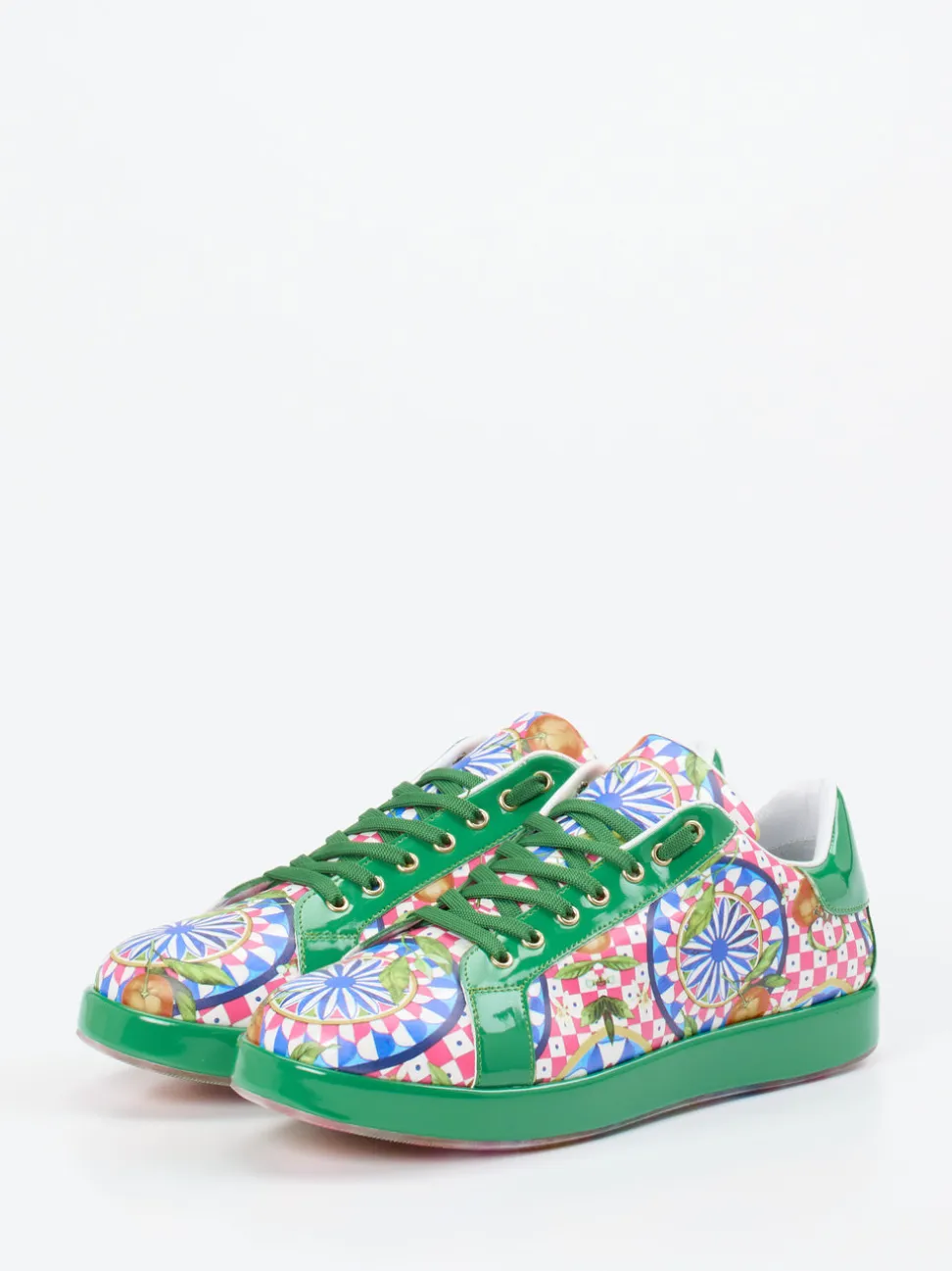 Rise – Sneaker aus Lackleder mit Multicolor-Print