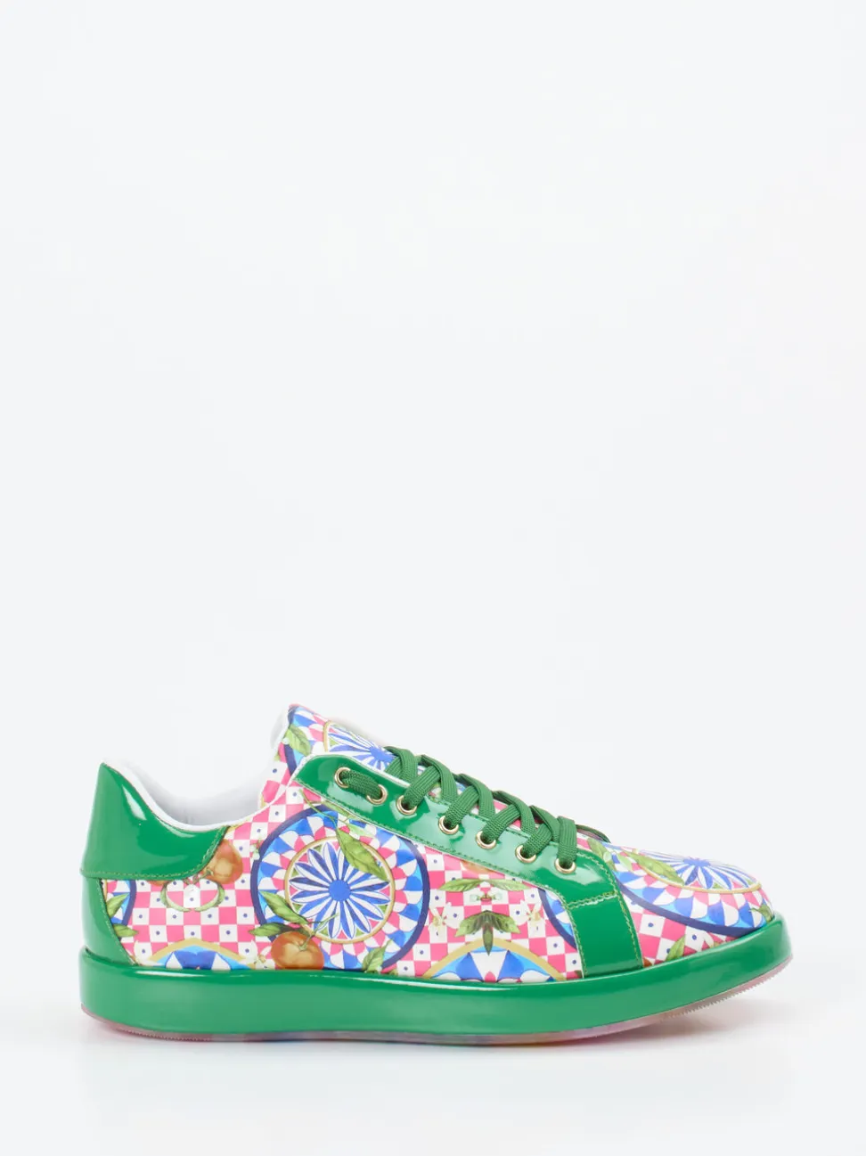 Rise – Sneaker aus Lackleder mit Multicolor-Print