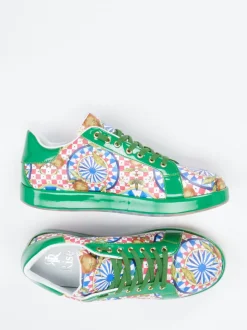 Rise – Sneaker aus Lackleder mit Multicolor-Print